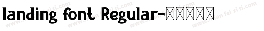 landing font Regular字体转换